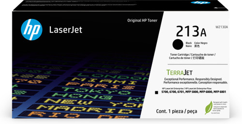 HP 213A Black Toner Cartridge W2130A W2130-00002a USRow
