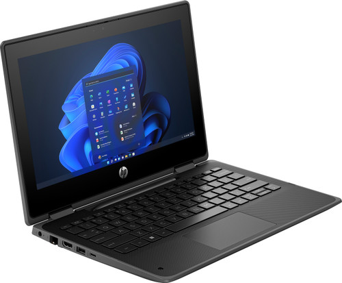 HP Prox360 Fortis 11inch G11 PC JetBlack T nonFPR HDcam Win11 CoreSet WhiteBG FrontRight