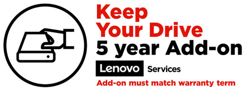Lenovo Keep Your Drive Add On - Extended service agreement - 5 years - for ThinkCentre Edge 93z, ThinkCentre M90a, M90a Gen 3, M910z, M920z AIO, M93z, X1 Lenovo Keep Your Drive Add On - Extended service agreement - 5 years - for ThinkCentre Edge 93z, ThinkCentre M90a, M90a Gen 3, M910z, M920z AIO, M93z, X1
