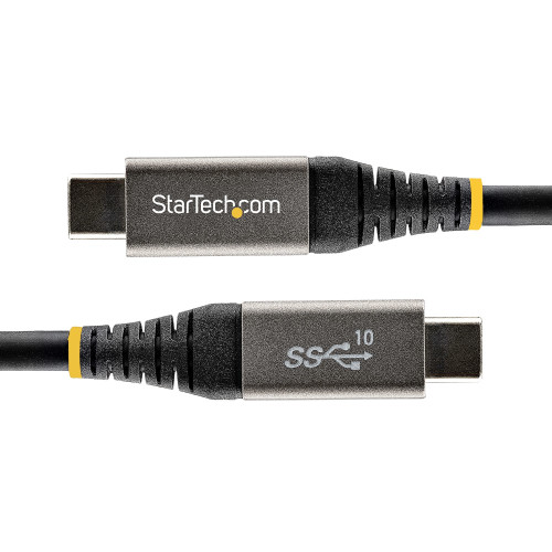 StarTech.com 20" (50cm) USB C Cable 10Gbps - USB 3.1 Type-C Cable - 100W (5A) Power Delivery Charging, DP Alt Mode - USB-C Cord for USB-C Laptop/Phone/Device - Charge/Sync
