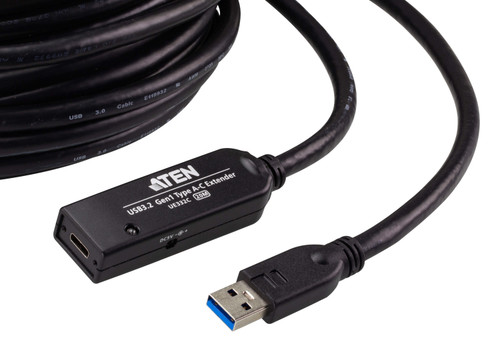 ATEN UE332C-AT-U USB cable 20 m USB 3.2 Gen 1 (3.1 Gen 1) USB A USB C Black