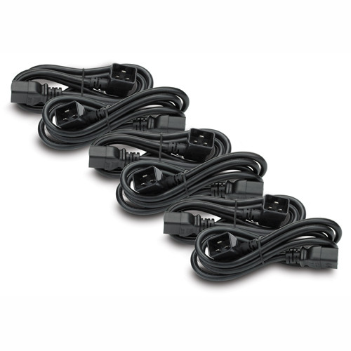APC Power Cord Kit, 16A, 208/230V, C19 TO C20R, 4FT, 3L + 3R Black 1.2 m