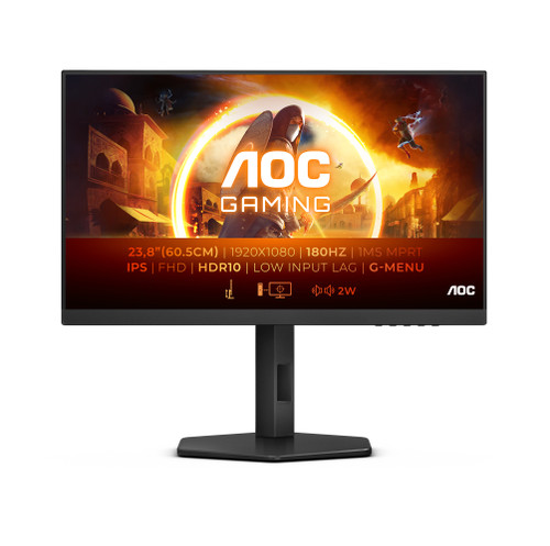 AOC 24G4 computer monitor 60.5 cm (23.8") 1920 x 1080 pixels Full HD Black, Red AOC 24G4 computer monitor 60.5 cm (23.8") 1920 x 1080 pixels Full HD Black, Red