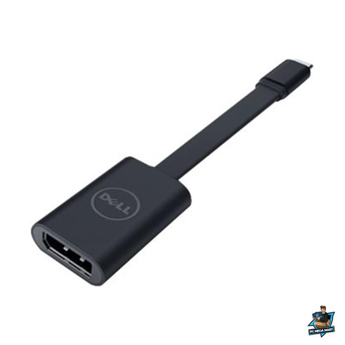 470-ACFX - DELL USB-C (MALE) TO DISPLAY PORT (FEMALE) ADAPTER CABLE  - Left facing