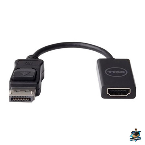 492-BCBE - DELL ADAPTER - DISPLAY PORT TO HDMI 2.0  (SUPPORT 4K)  - Left facing