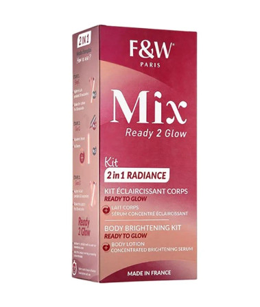 Fair & White Paris Mix Ready to Glow 2 in 1 Radiance Brightening Kit 400ml Fair & White Paris Mix Ready to Glow 2 in 1 Radiance Brightening Kit 400ml