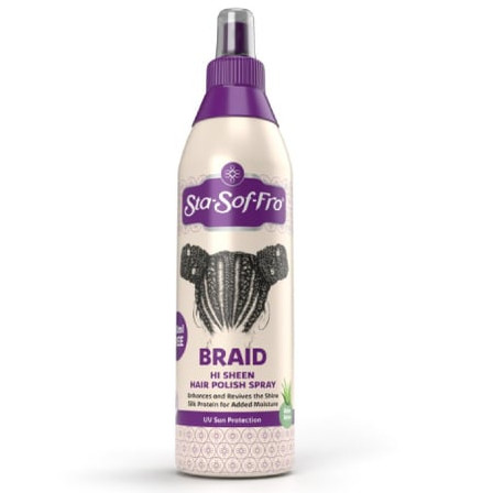 Sta-Sof-Fro Braid Hi Sheen Hair Polish Spray 350ml Sta-Sof-Fro Braid Hi Sheen Hair Polish Spray 350ml