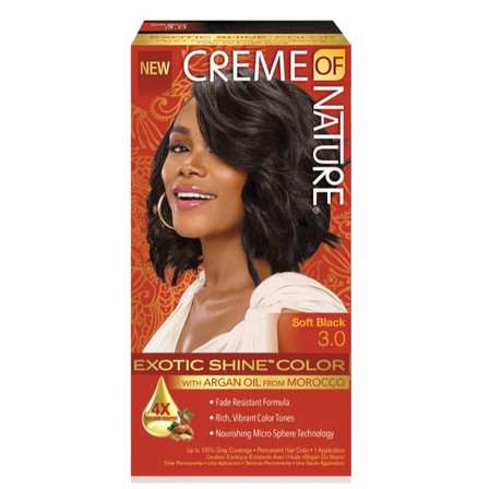 Creme Of Nature Exotic Shine Color Soft Black 3.0 Creme Of Nature Exotic Shine Color Soft Black 3.0