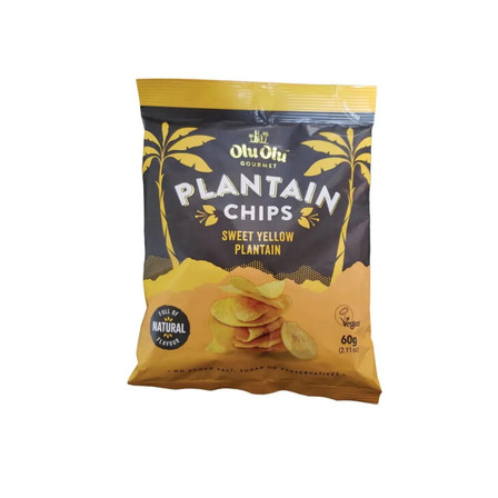 Olu Olu Sweet Yellow Plantain Chips 60g Olu Olu Sweet Yellow Plantain Chips 60g