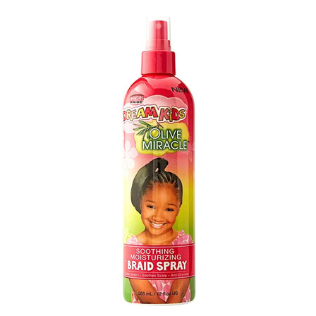 African Pride Dream Kids Olive Miracle Soothing Moisturizing Braid Spray 355ml African Pride Dream Kids Olive Miracle Soothing Moisturizing Braid Spray 355ml