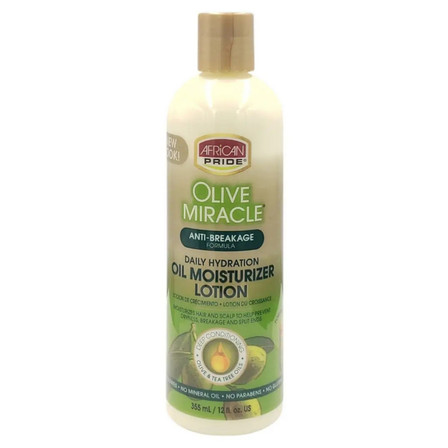 African Pride Olive Miracle Anti-Breakage Moisturizer Lotion 355ml African Pride Olive Miracle Anti-Breakage Moisturizer Lotion 355ml