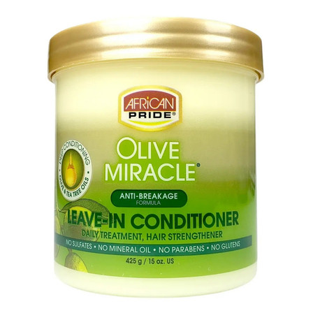 African Pride Olive Miracle Leave In Conditioner 425g/15oz African Pride Olive Miracle Leave In Conditioner 425g/15oz