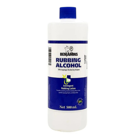 Benjamins Rubbing Alcohol 500ml Benjamins Rubbing Alcohol 500ml