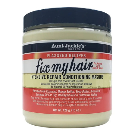 Aunt Jackie’s Fix My Hair Intensive Repair Conditioning Masque 15oz Aunt Jackie’s Fix My Hair Intensive Repair Conditioning Masque 15oz