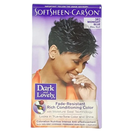 Dark & Lovely Rich Conditioning Color 382 Midnight Blue Dark & Lovely Rich Conditioning Color 382 Midnight Blue