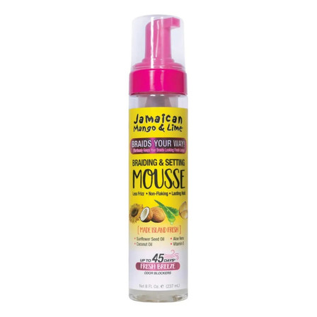 Jamaican Mango & Lime Braiding & Setting Mousse 8fl.oz Jamaican Mango & Lime Braiding & Setting Mousse 8fl.oz