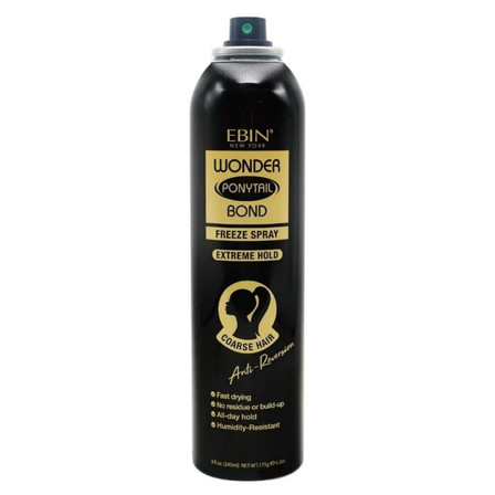 Ebin Wonder PonyTail Bond Freeze Spray Extreme Hold 8fl.oz