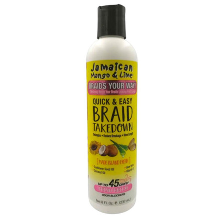 Jamaican Mango And Lime Quick & Easy Braid Takedown 8oz Jamaican Mango And Lime Quick & Easy Braid Takedown 8oz