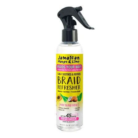 Jamaican Mango & Lime Braids Your Way Braid Soothes And Calms Braid Refresher 8oz Jamaican Mango & Lime Braids Your Way Braid Soothes And Calms Braid Refresher 8oz