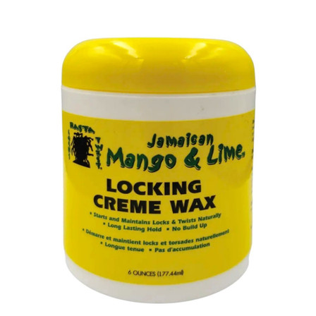 Jamaican Mango And Lime Locking Creme Wax 6oz Jamaican Mango And Lime Locking Creme Wax 6oz
