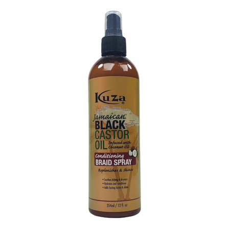 Kuza Jamaican Black Castor Oil Conditioning Braid Spray 12oz Kuza Jamaican Black Castor Oil Conditioning Braid Spray 12oz