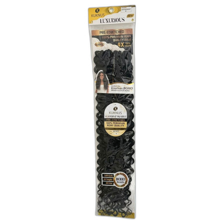 Kuknus Pre Stretched 100% Peruvian Remy Quality Sassy Water Wave 22''803
