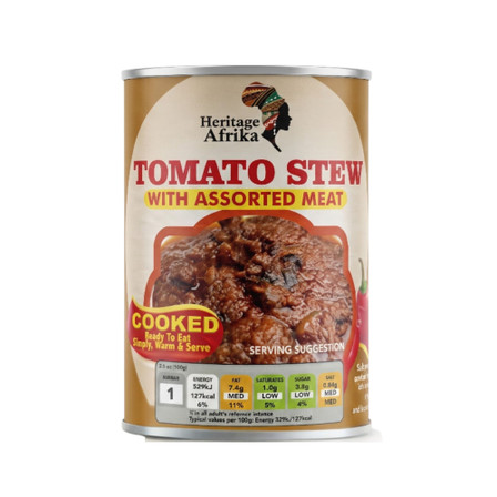 Heritage Afrika Tomato Stew With Assorted Meat 400g