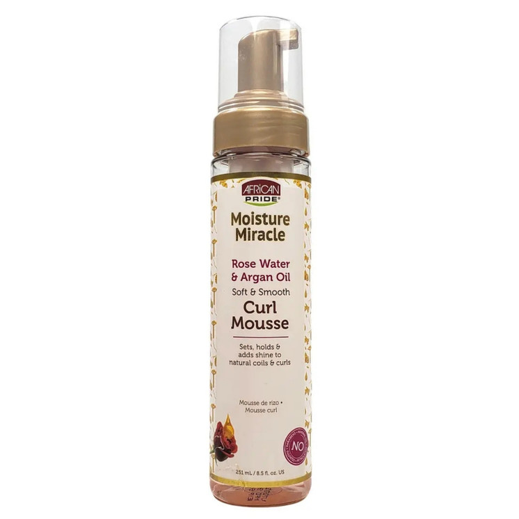 African Pride Curl Mousse with Rose Water & Argan Oil 8.5oz