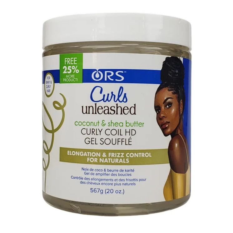 ORS Curls Unshealed Coconut & Shea Butter Curly Coil HD Gel Souffle 20oz