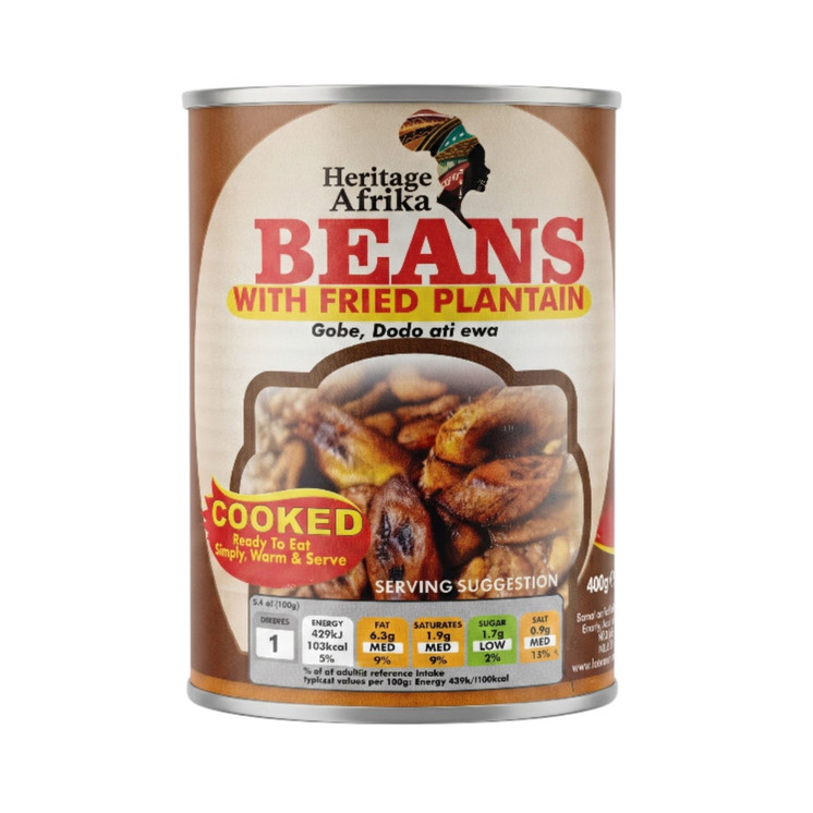 Heritage Afrika Beans With Fried Plantain 400g