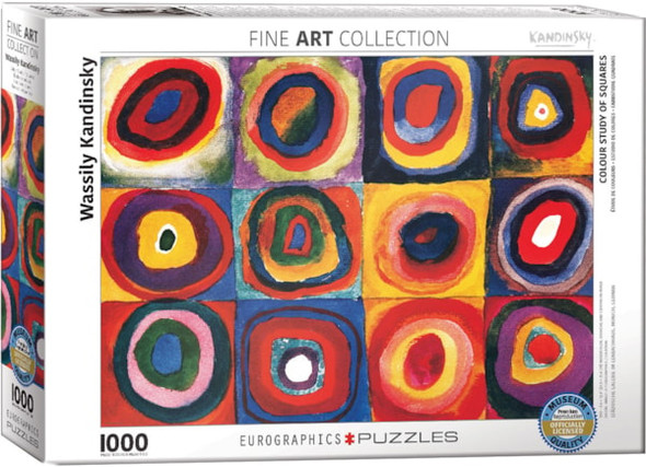 Eurographics Colour Study of Squares by Wassily Kandinsky 1000-Piece Puzzle