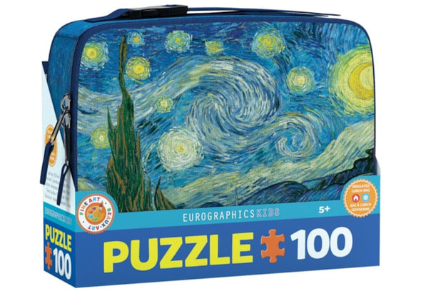 Eurographics Starry Night by Vincent van Gogh Lunch Bag 100-Piece Puzzle