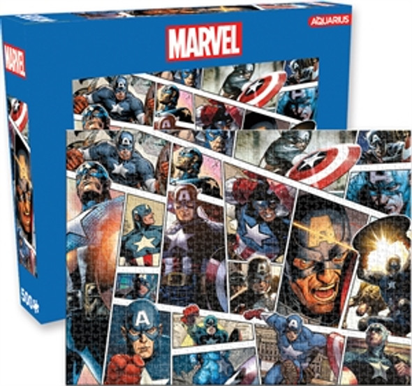 Captain America Panels 500 Piece Puzzle Marvel