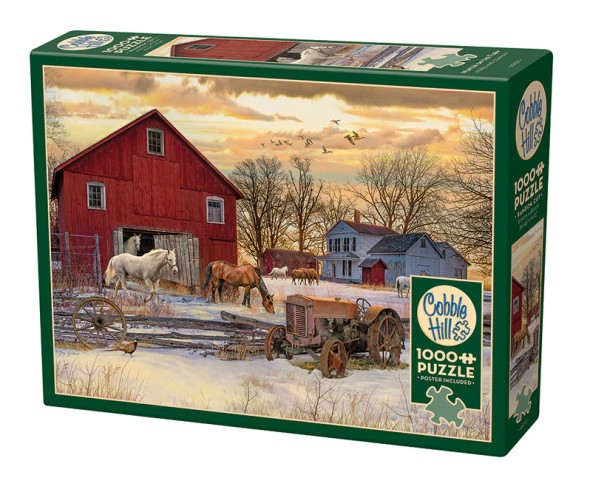 Winter on the Farm 1000 piece puzzle