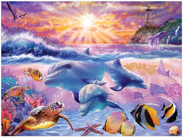 Tropical Sunrise - 500 Pc Jigsaw Puzzle