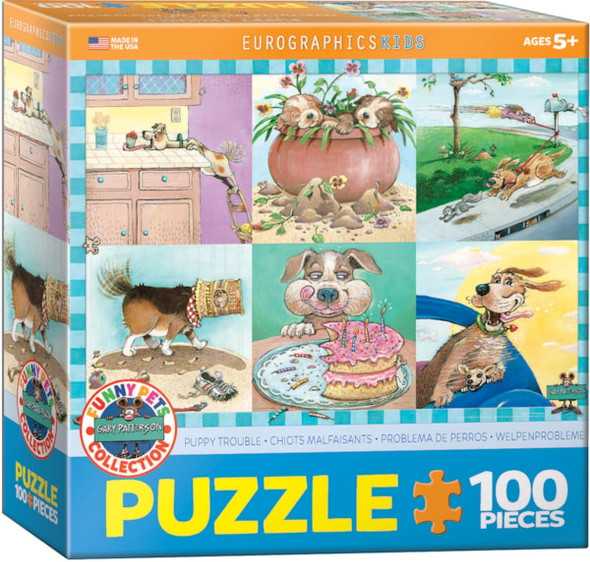 Puppy Trouble 100 piece puzzle