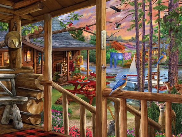 At the Cabins, 300 piece puzzle