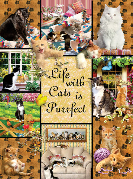 Life Makes Cats Perr-fect 1000 piece puzzle