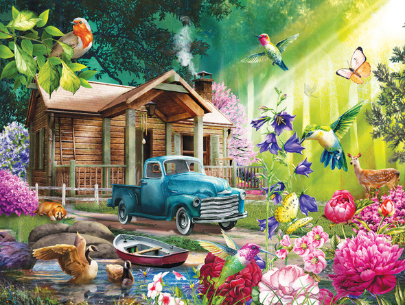 Fantasy Cabin 500 piece puzzle