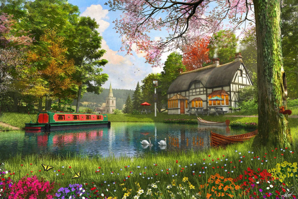 The Valley Cottage 1000 piece puzzle