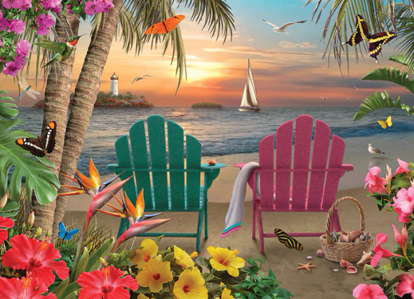 Island Paradise 500 piece puzzle (modular)