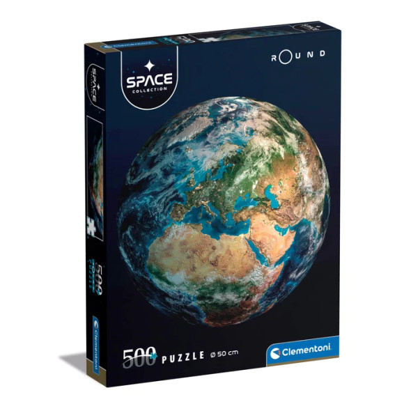 Earth 500 piece round puzzle