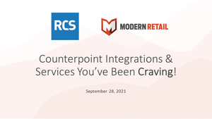 Counterpoint Integration & Services You've Been Craving! Counterpoint Integration & Services You've Been Craving!