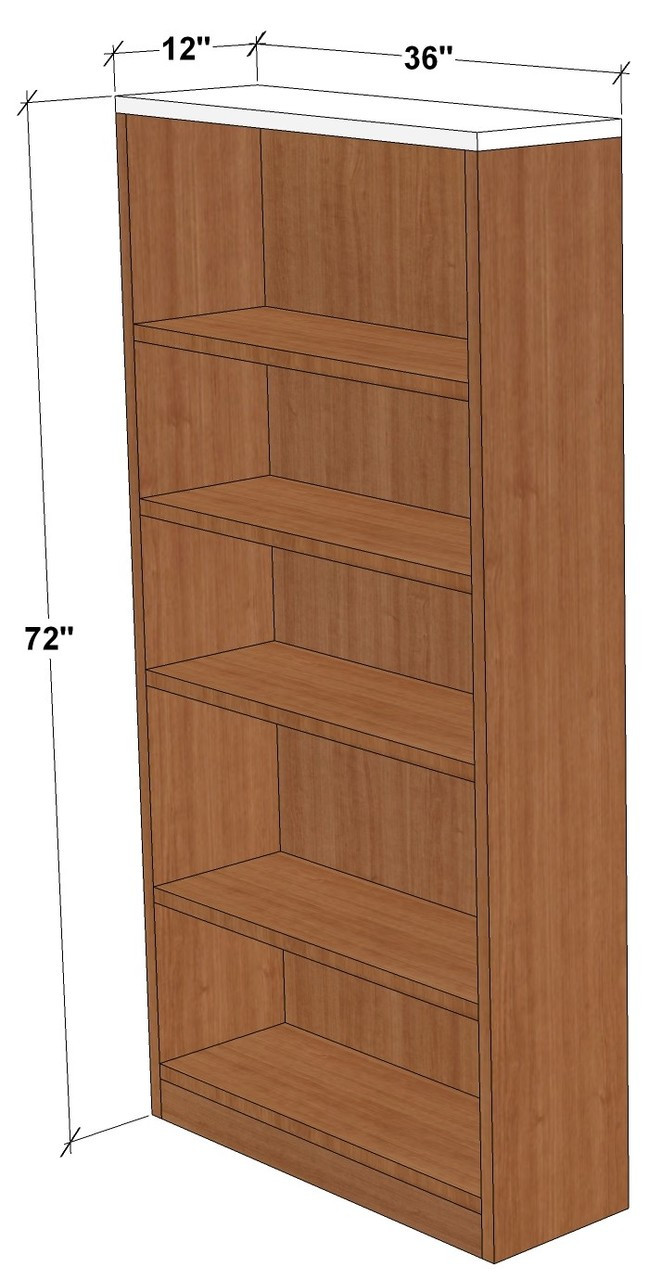 12" Deep Bookcase DeskMakers Quick & Easy