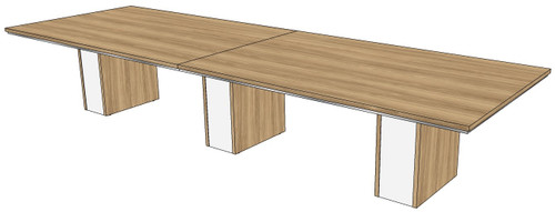 Two-piece Rectangular Conference Tables with 12” Malibu Bases