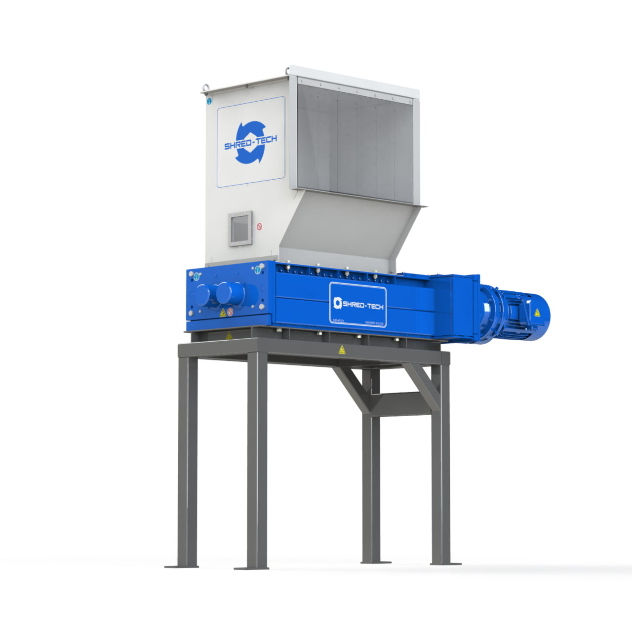 Plastic Shredder prototype testrun 