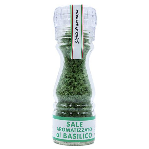 Sale aromatizzato al basilico con macinino- 100 gr