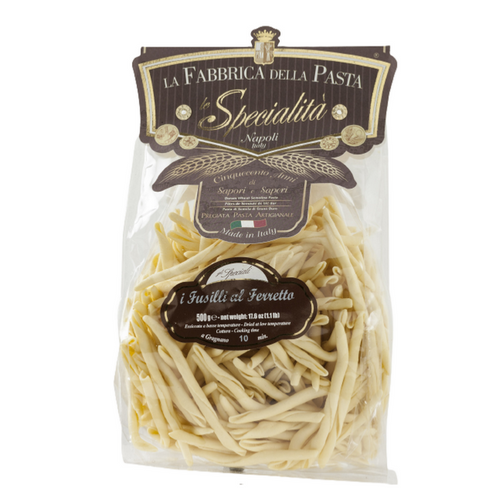 Pasta di Gragnano I.G.P. Fusilli al Ferretto “La Fabbrica della Pasta” - 500 gr Pasta tipica artigianale di Napoli