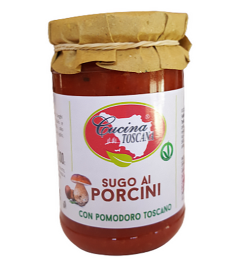 Sugo di pomodoro vegano con funghi porcini Cucina Toscana - 300 gr