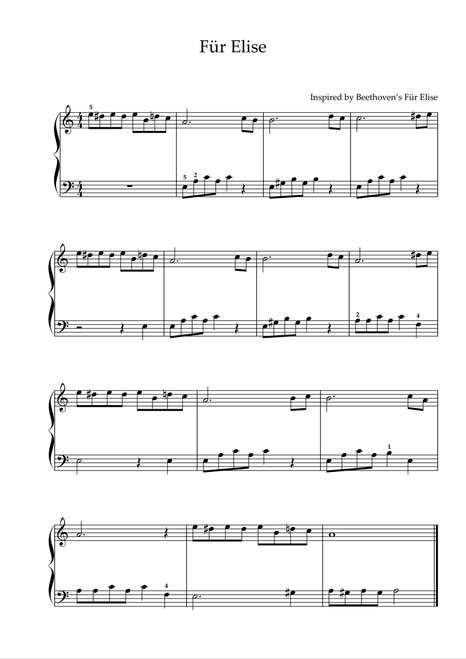 Piano Fingers Part Three - for Children and Adults